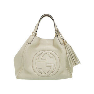 Gucci Soho Interlocking GG Pebbled Leather Tote